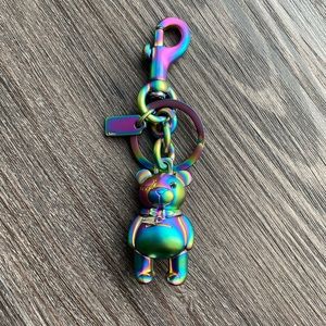 Coach Vandal Gummy Bag Charm in Oil Slick